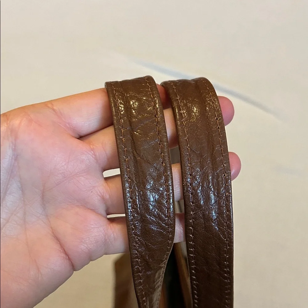 Ashwood Genuine Leather Shoulder Bag Tote Cognac Brown Handbag Purse - Picture 8 of 17